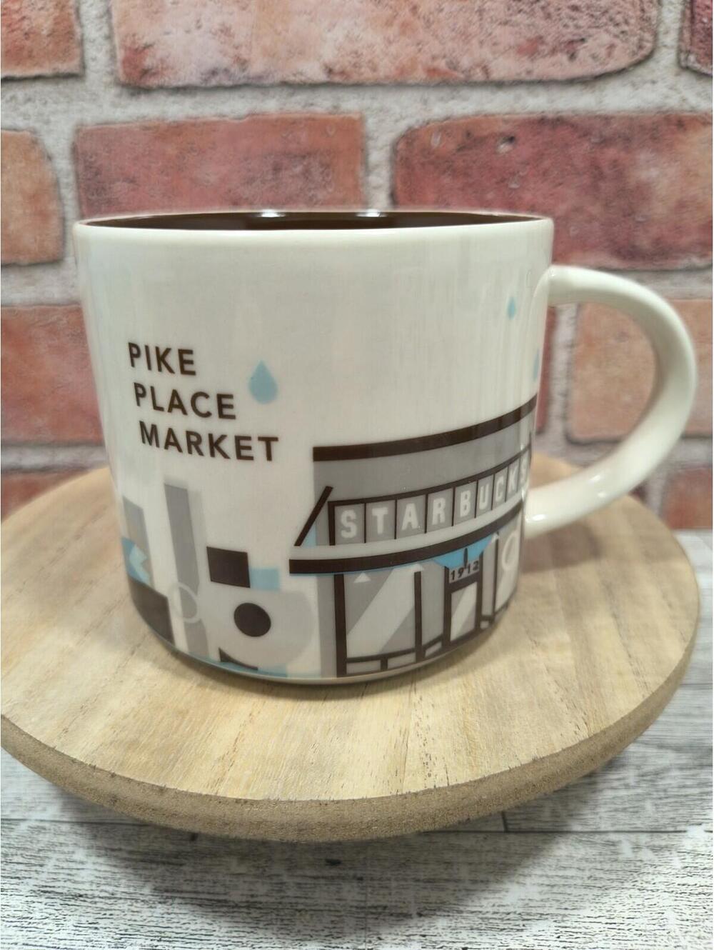 2015 Starbucks Pike Place Market You Are Here Mug Collection Coffee Tea 14oz YAH